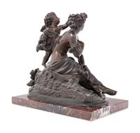 A Continental Bronze Figural Group