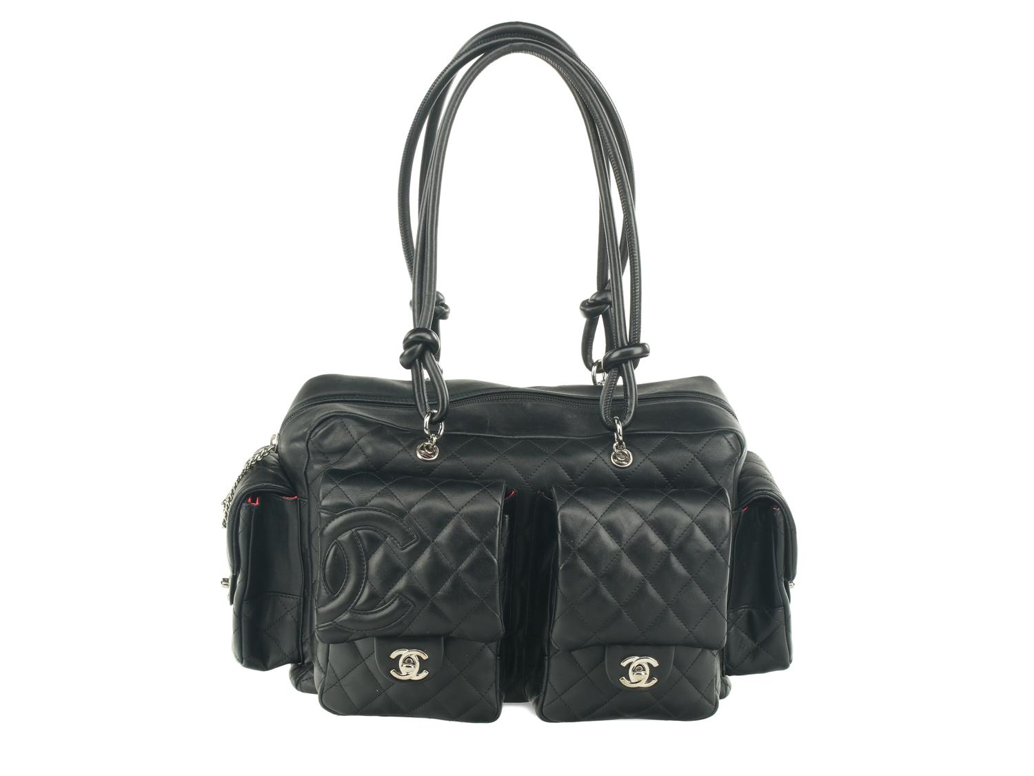 Chanel Quilted Leather Cambon Reporter Bag
