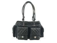 Chanel Quilted Leather Cambon Reporter Bag