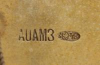 A Russian Silver Cigarette Case, Joint-Stock Company of Moscow Goldsmiths AOAM3, Moscow, Early 20th Century, the lid with a central eng