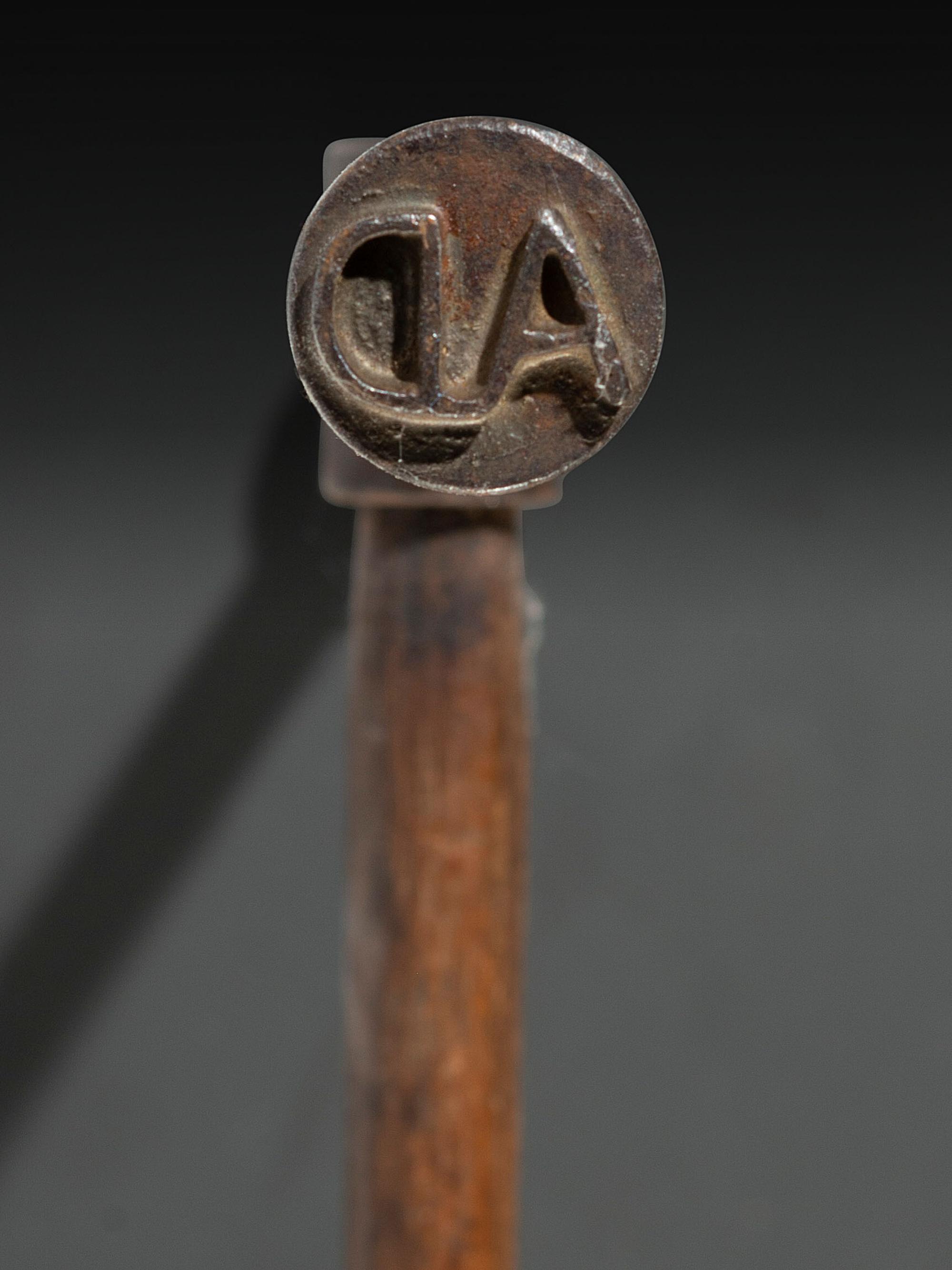 Ten Cast Iron Logging Stamps and Hammers