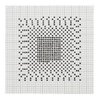 Black 6'' Squares Series #7, 1972