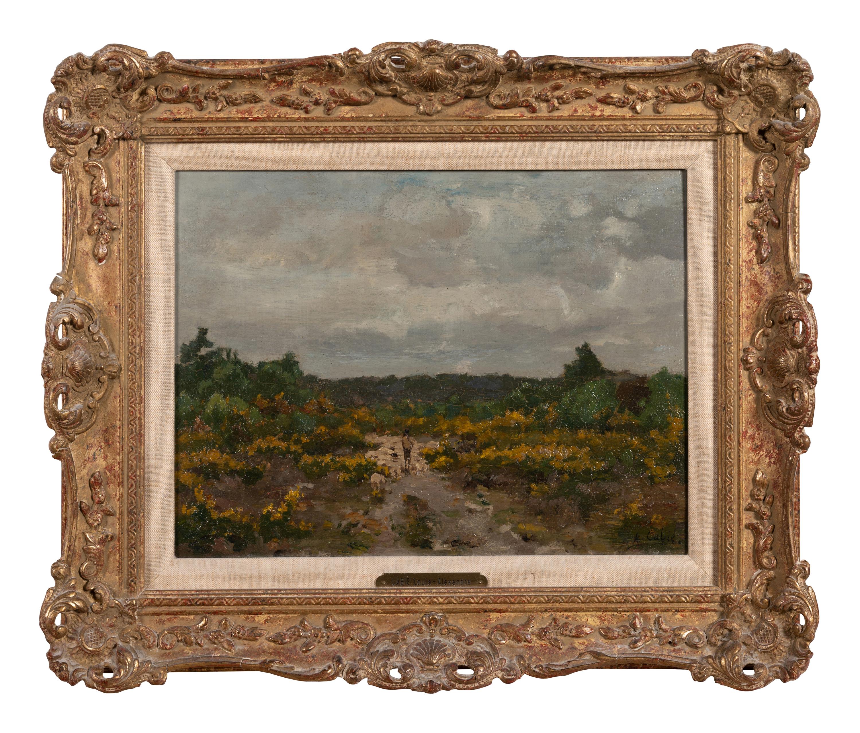 Shepherd with Flock in a Landscape