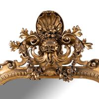 An Italian Baroque Style Giltwood Mirror