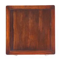 A Chinese Huanghuali and Mixed Hardwood Square Table, 18th/19th Century 清中期 紅木鑲黃花梨十字枨方桌