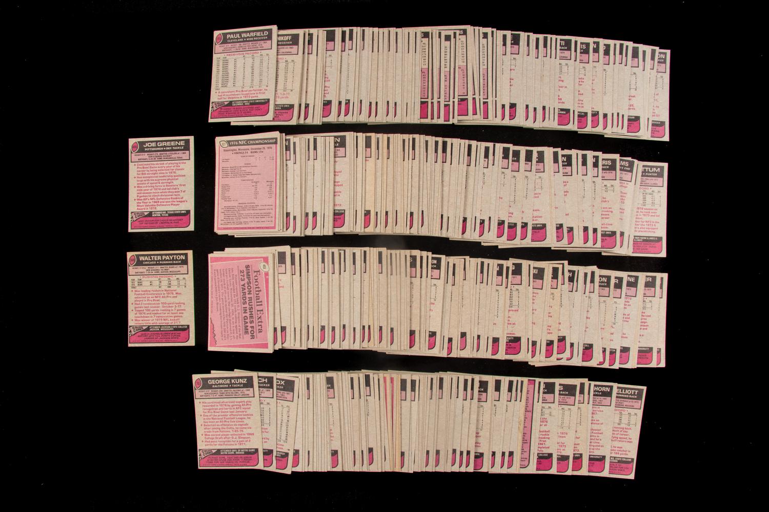 A Collection of 1977 Topps Football Cards