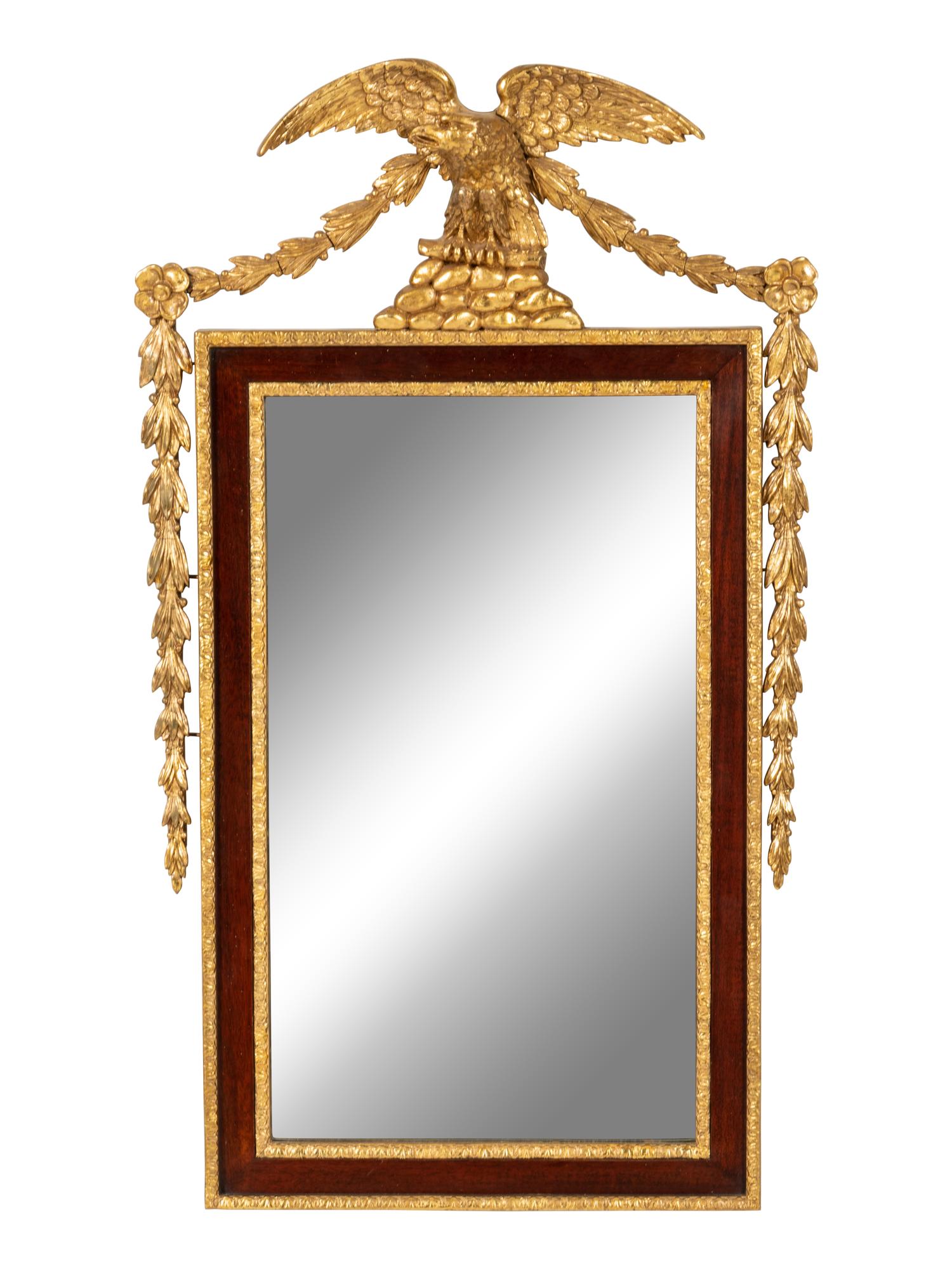 A Federal Style Parcel Gilt Mirror