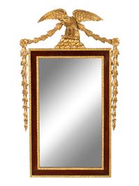 A Federal Style Parcel Gilt Mirror