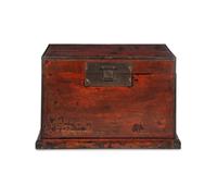 A Red Lacquered Storage Chest and Stand, Yixiang