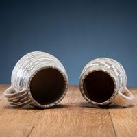 Mesa Verde, Black-on-White Pottery Mugs