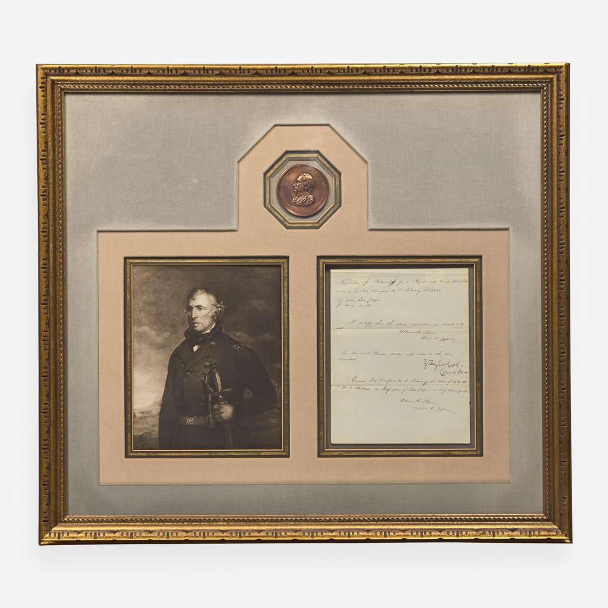 [Presidential] Taylor, Zachary Partially-Printed Document, signed