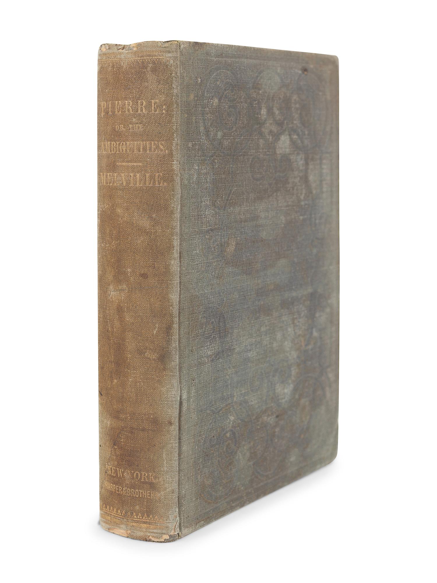 MELVILLE, Herman (1819-1891). Pierre; or, the Ambiguities . New York: Harper & Brothers, 1852.