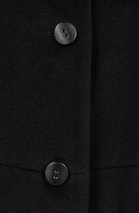 Dejac Black Cashmere Wool Coat with Scarf, 2010s
