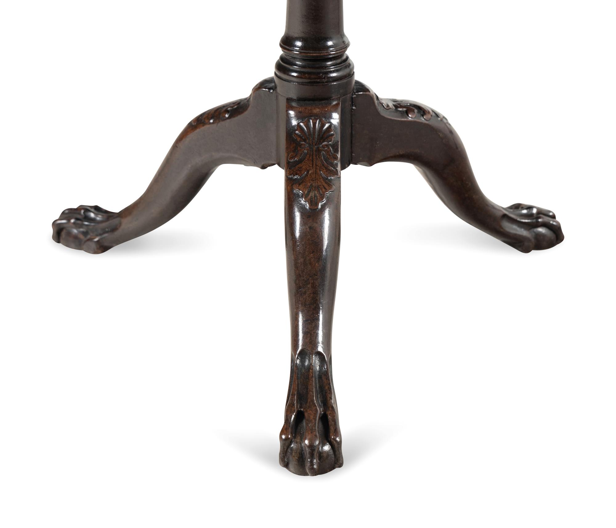 A George III Mahogany Tilt-Top Tea Table