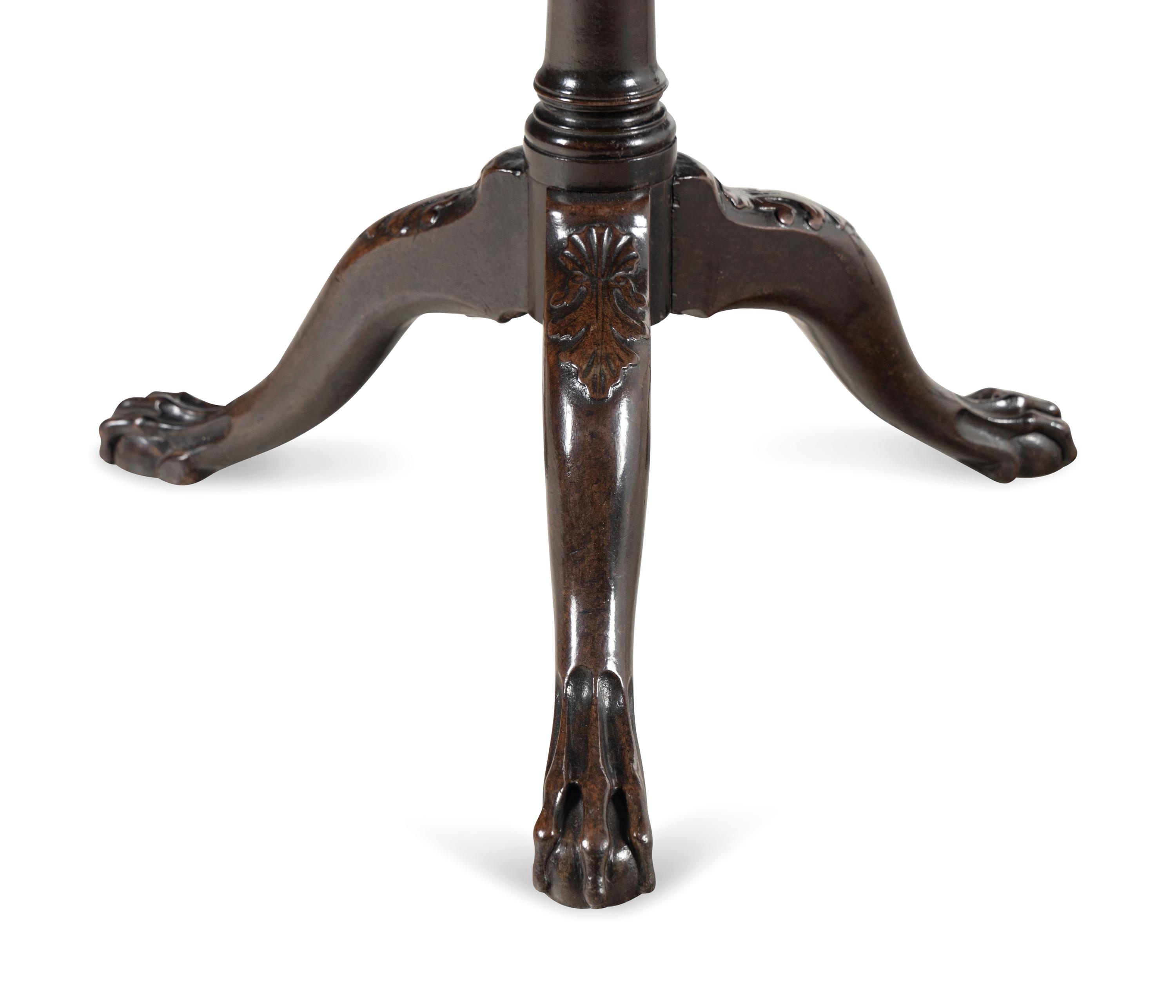 A George III Mahogany Tilt-Top Tea Table