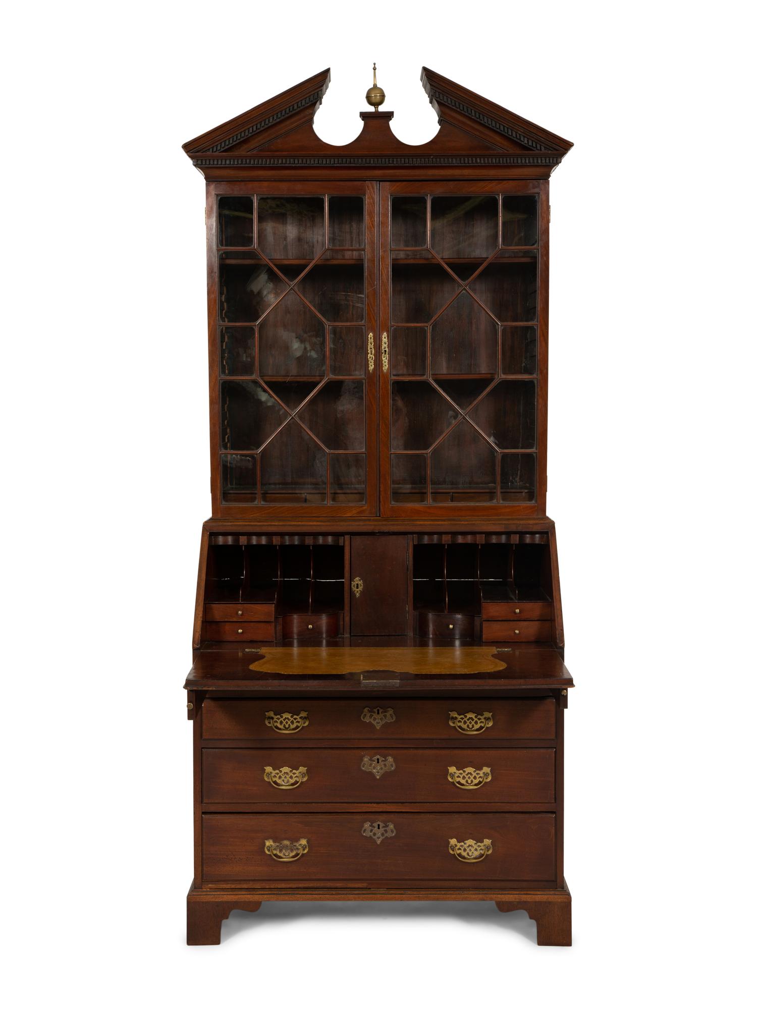 A George III Mahogany Secretary Desk