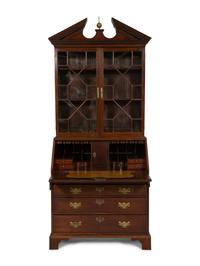 A George III Mahogany Secretary Desk