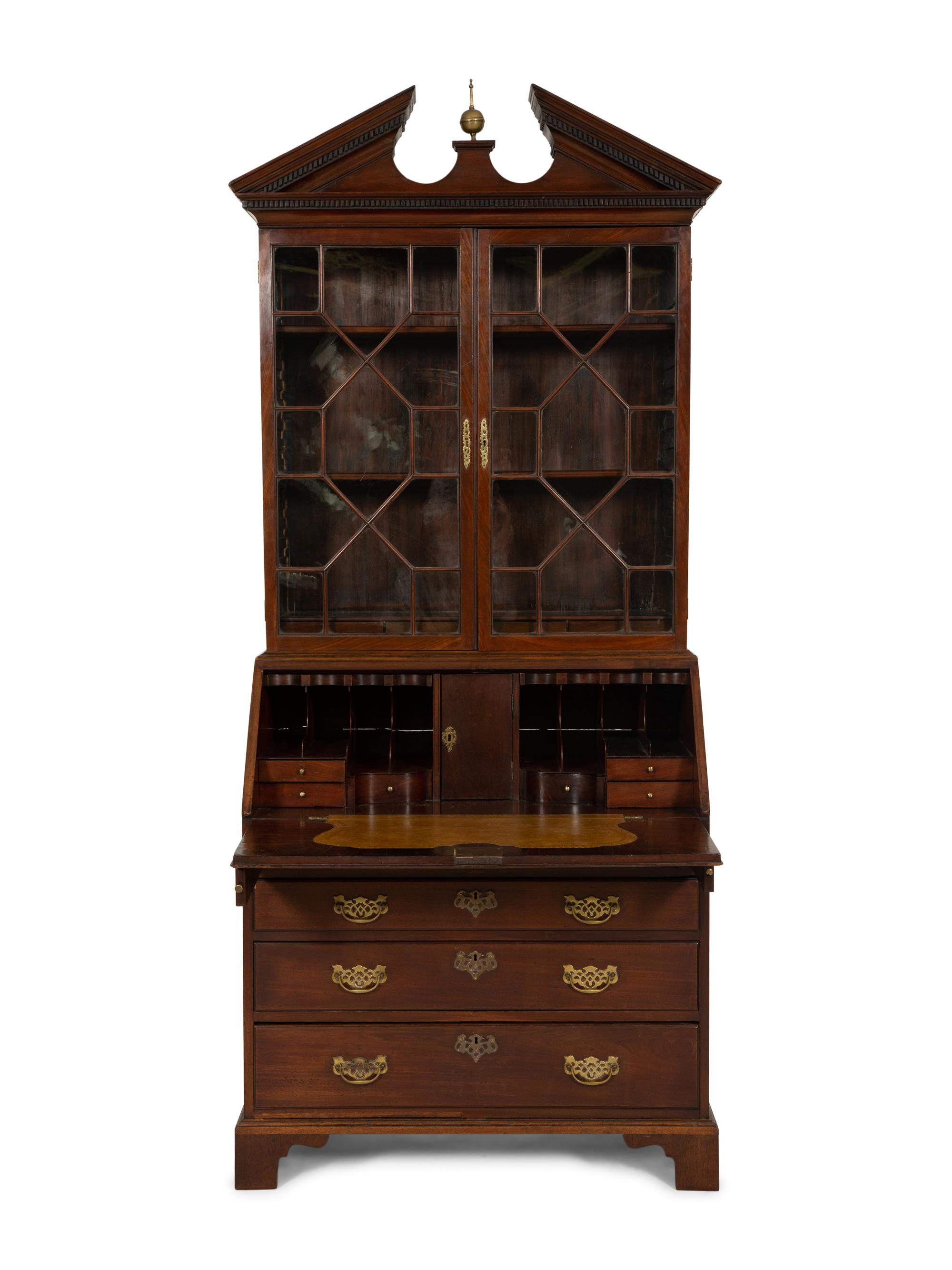 A George III Mahogany Secretary Desk