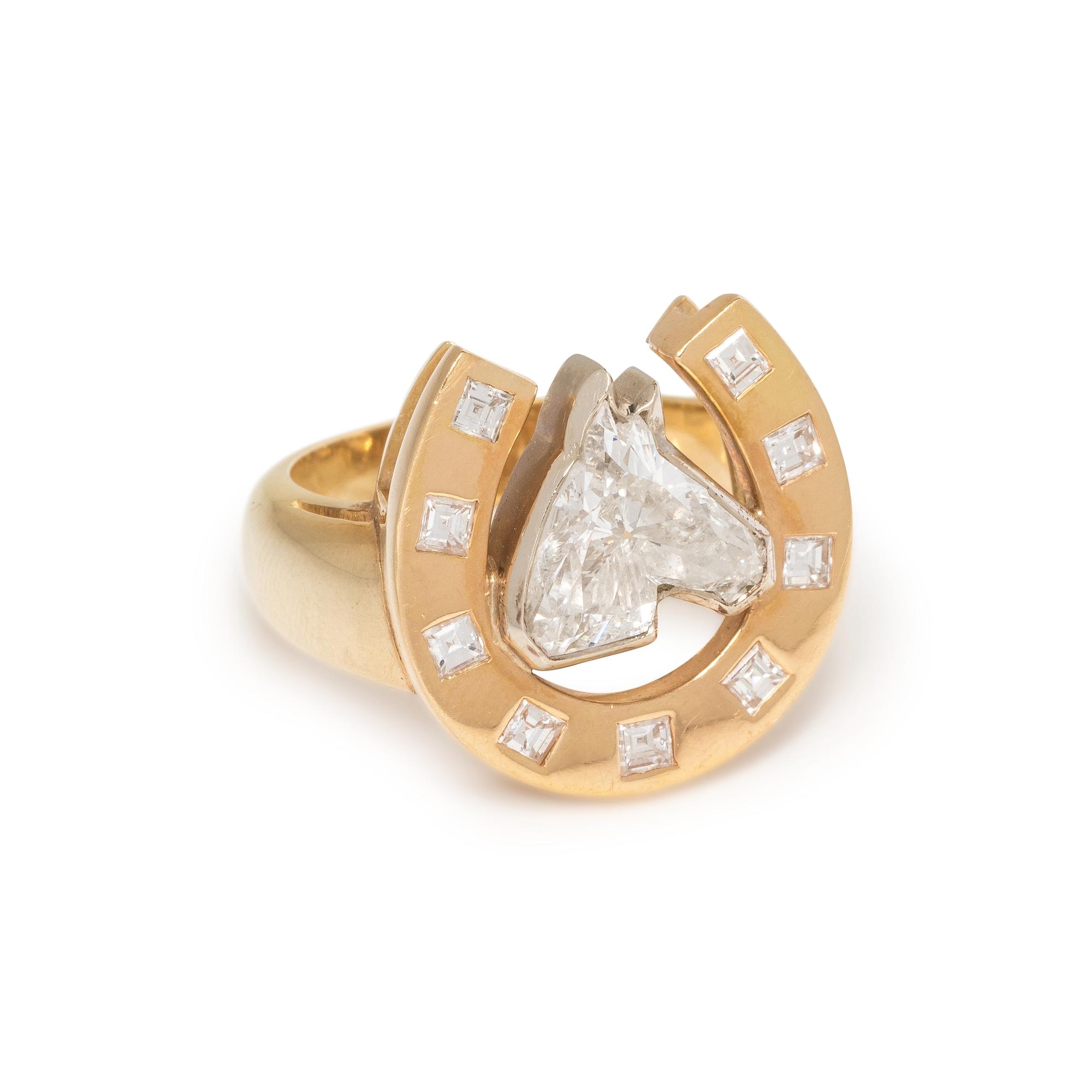 HORSE DIAMOND RING