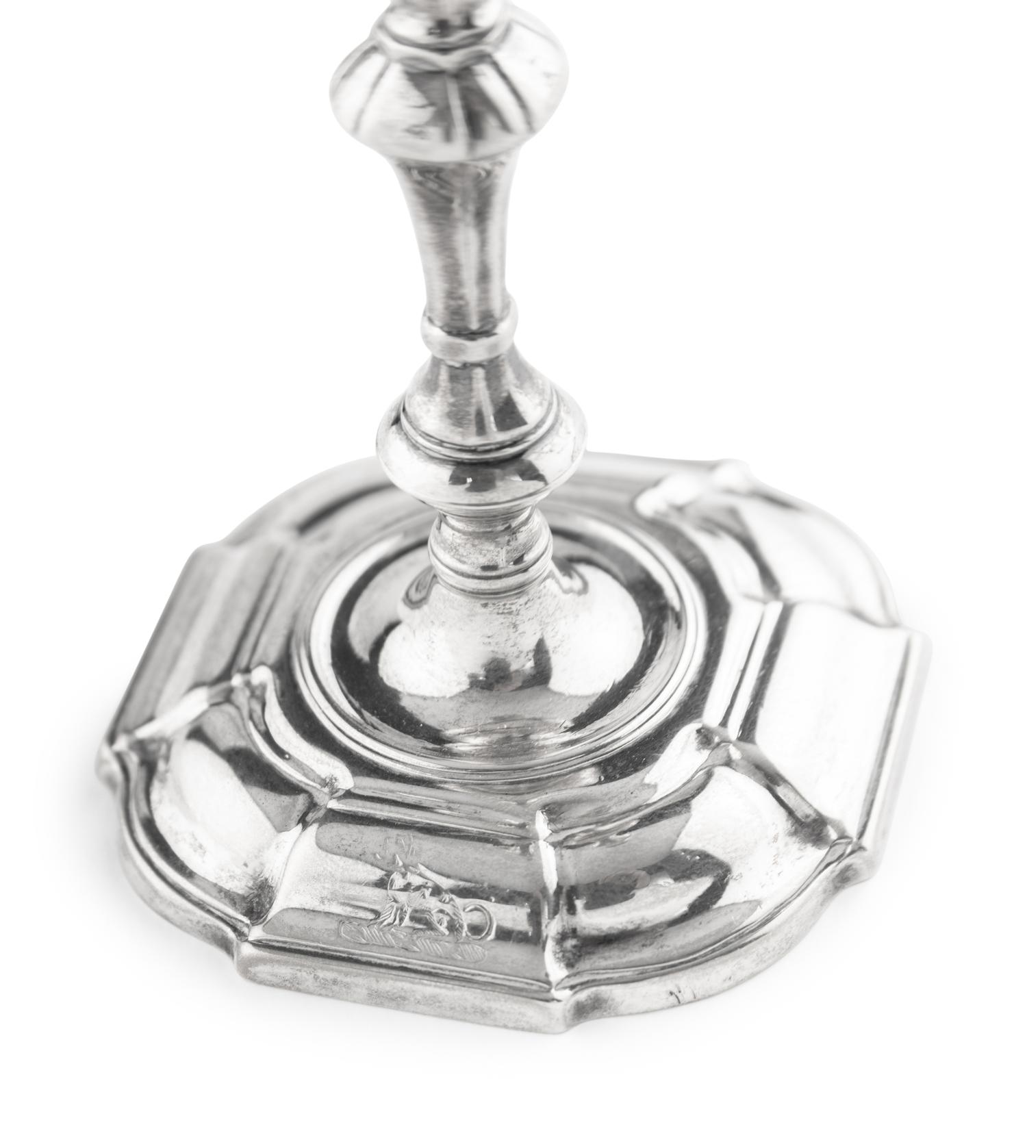 A George II Silver Taperstick
