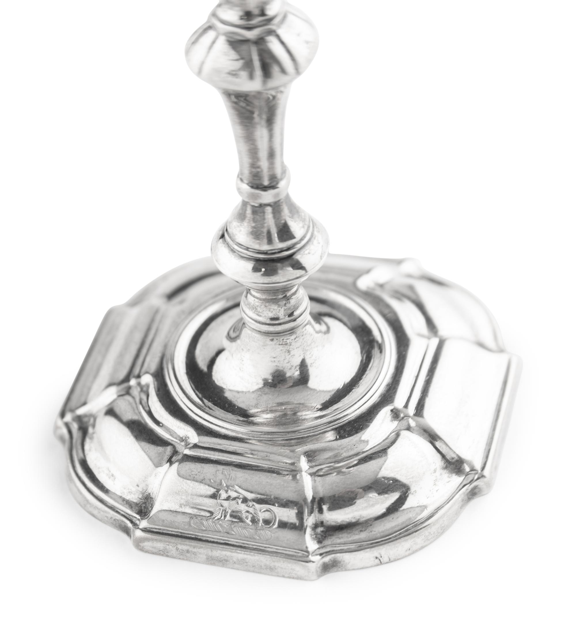 A George II Silver Taperstick