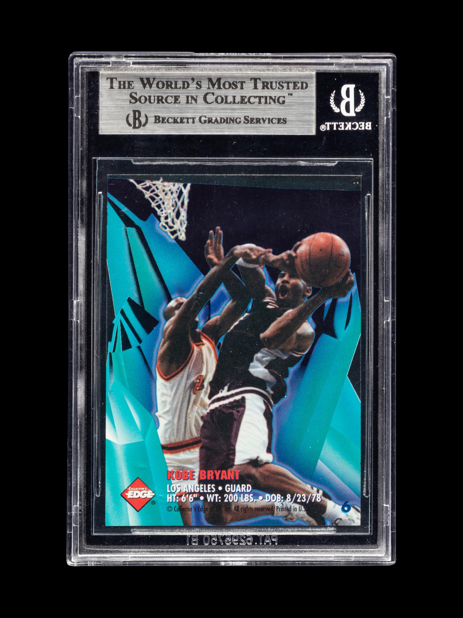 A 1996-97 Collector’s Edge Ice Sculpture Kobe Bryant Rookie Basketball Card No. 6 (BGS 9 MINT)