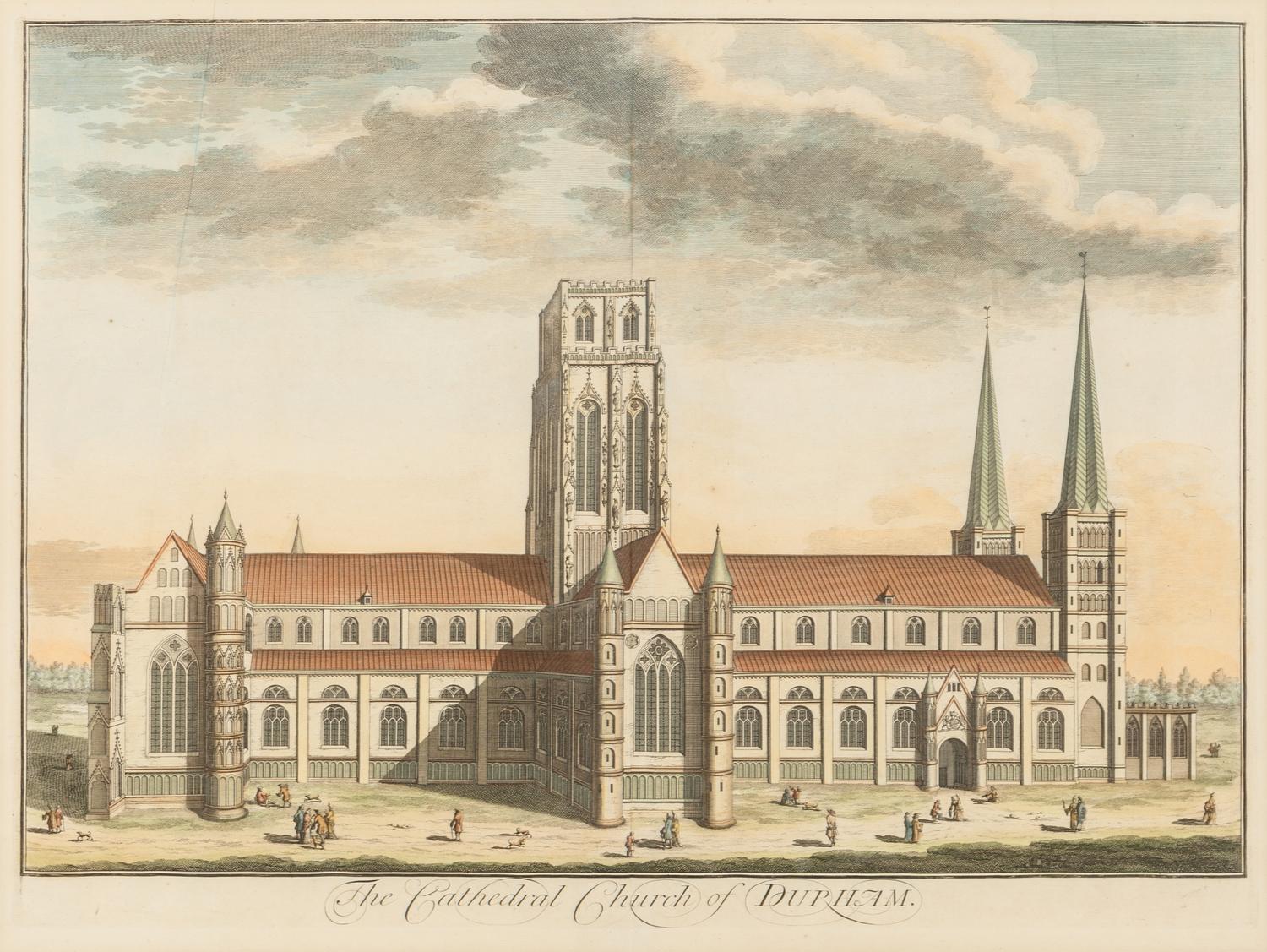 A Collection of Eighteen Hand-Colored Engravings Depicting Views of European Capitals and Famous Buildings