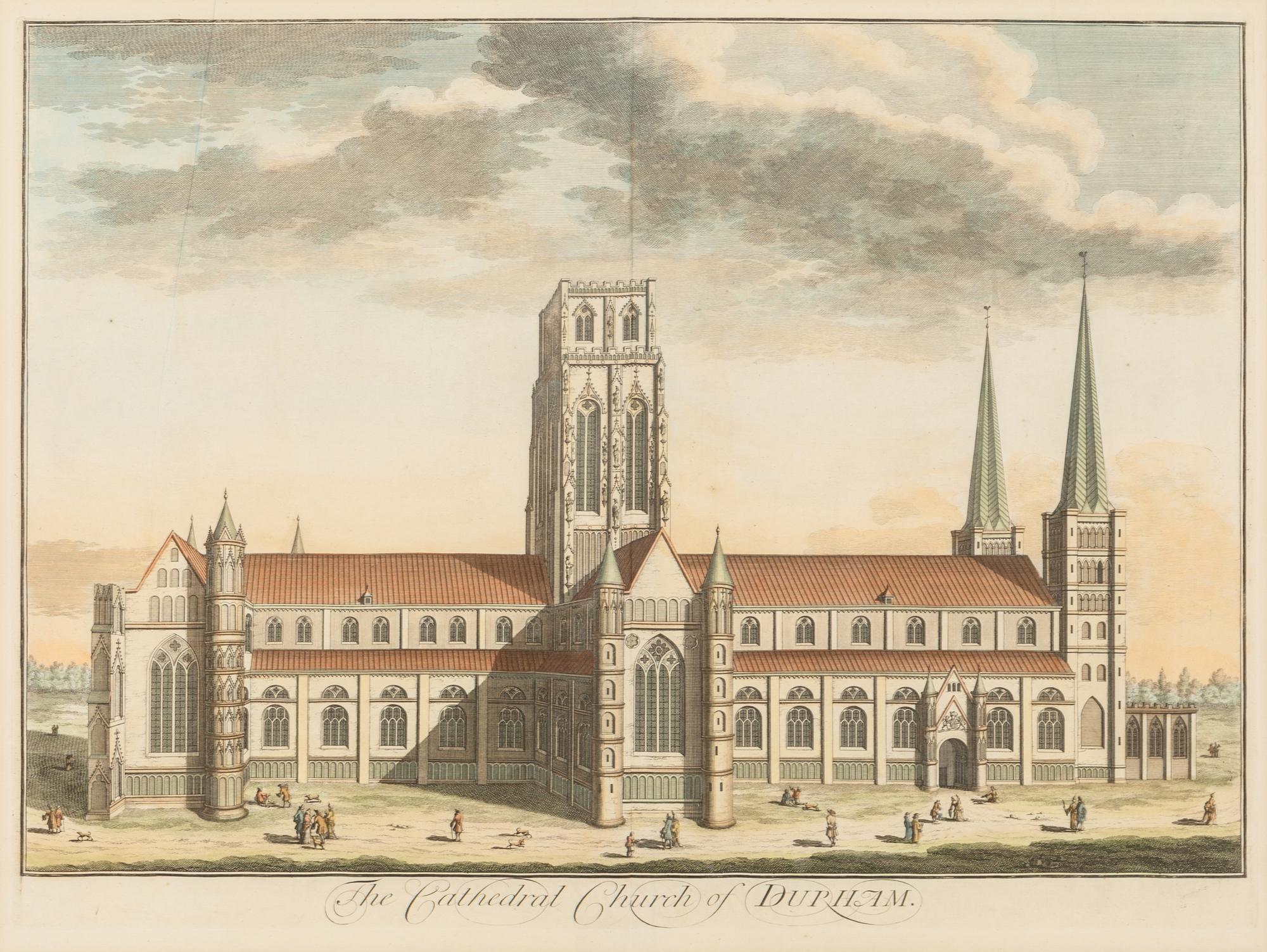 A Collection of Eighteen Hand-Colored Engravings Depicting Views of European Capitals and Famous Buildings