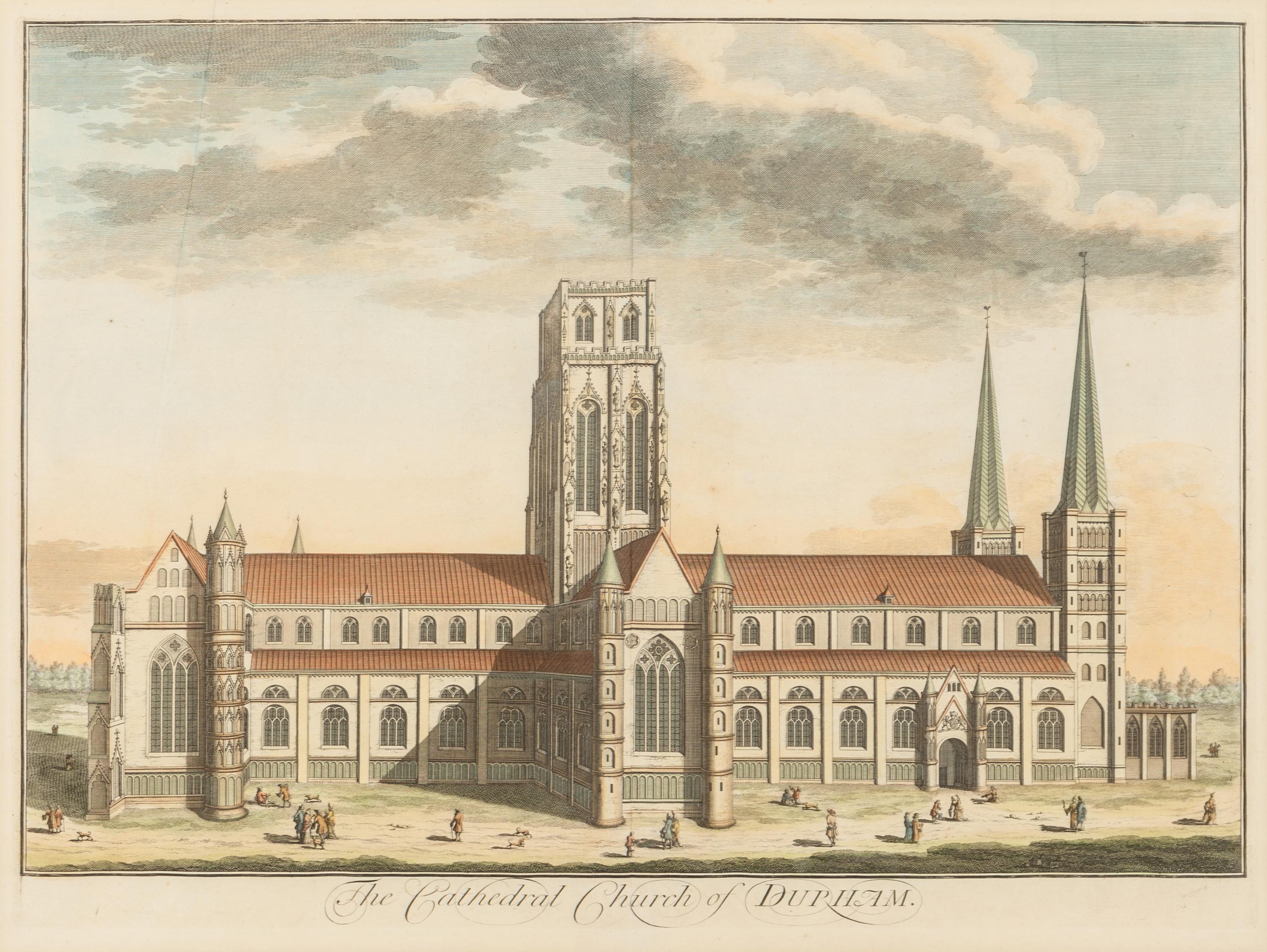 A Collection of Eighteen Hand-Colored Engravings Depicting Views of European Capitals and Famous Buildings