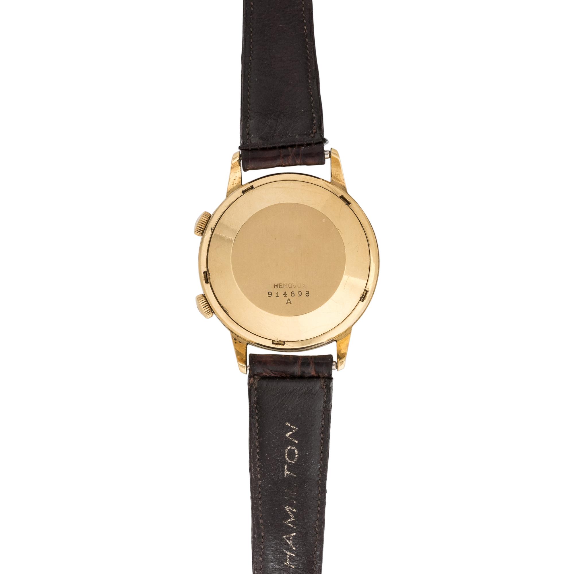 JAEGER-LeCOULTRE, MEMOVOX, 18K YELLOW GOLD ALARM WRISTWATCH