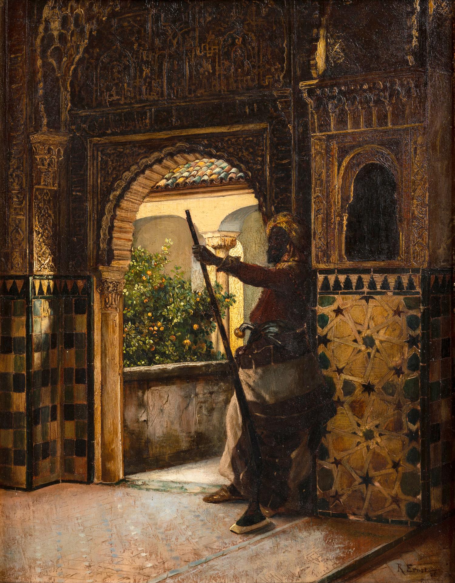 Guard in Orientalist Interior