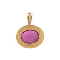 BICOLOR GOLD AND PINK TOURMALINE PENDANT