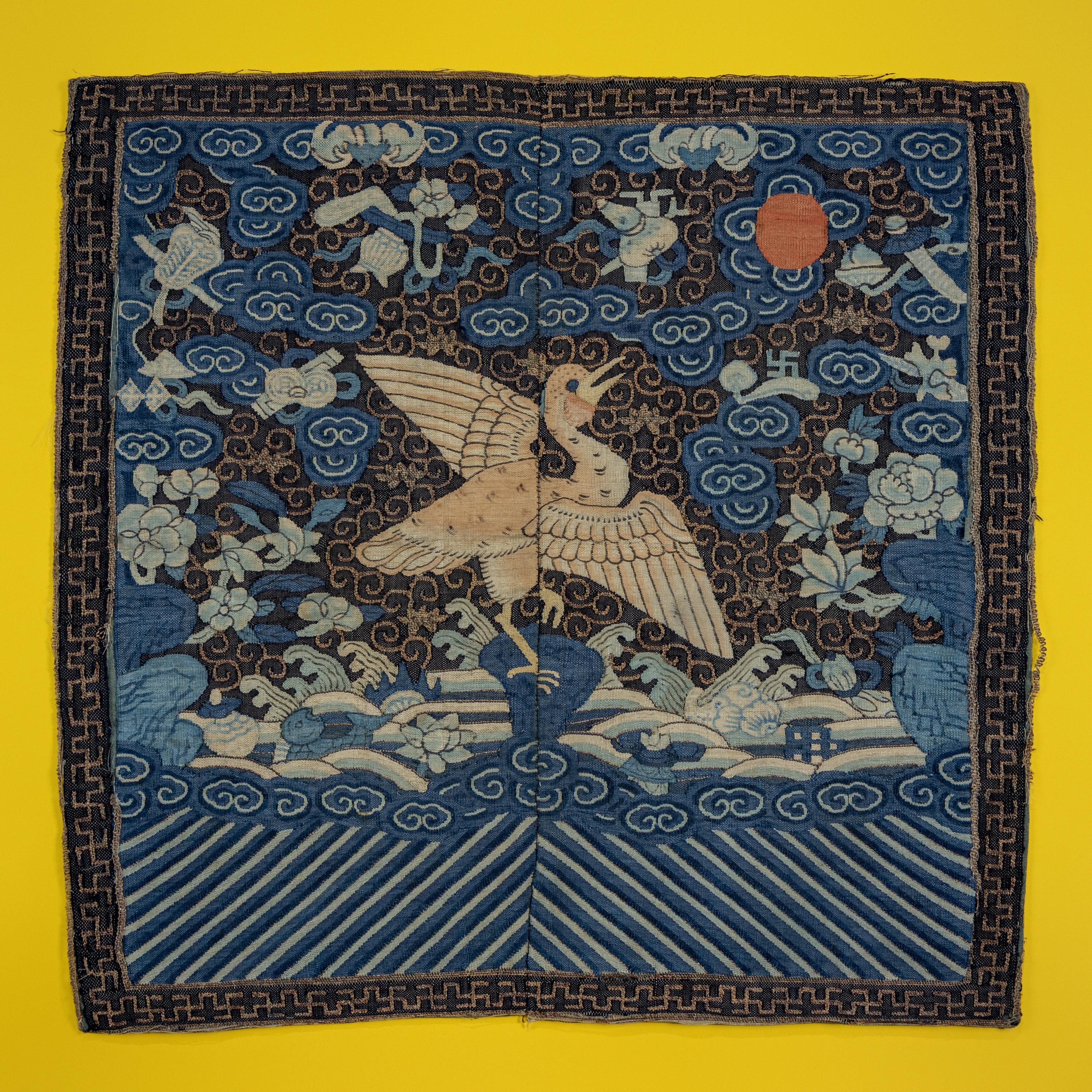 Three Chinese Kesi Rank Badges, 19th Century — 清晚期 緙絲補子三種