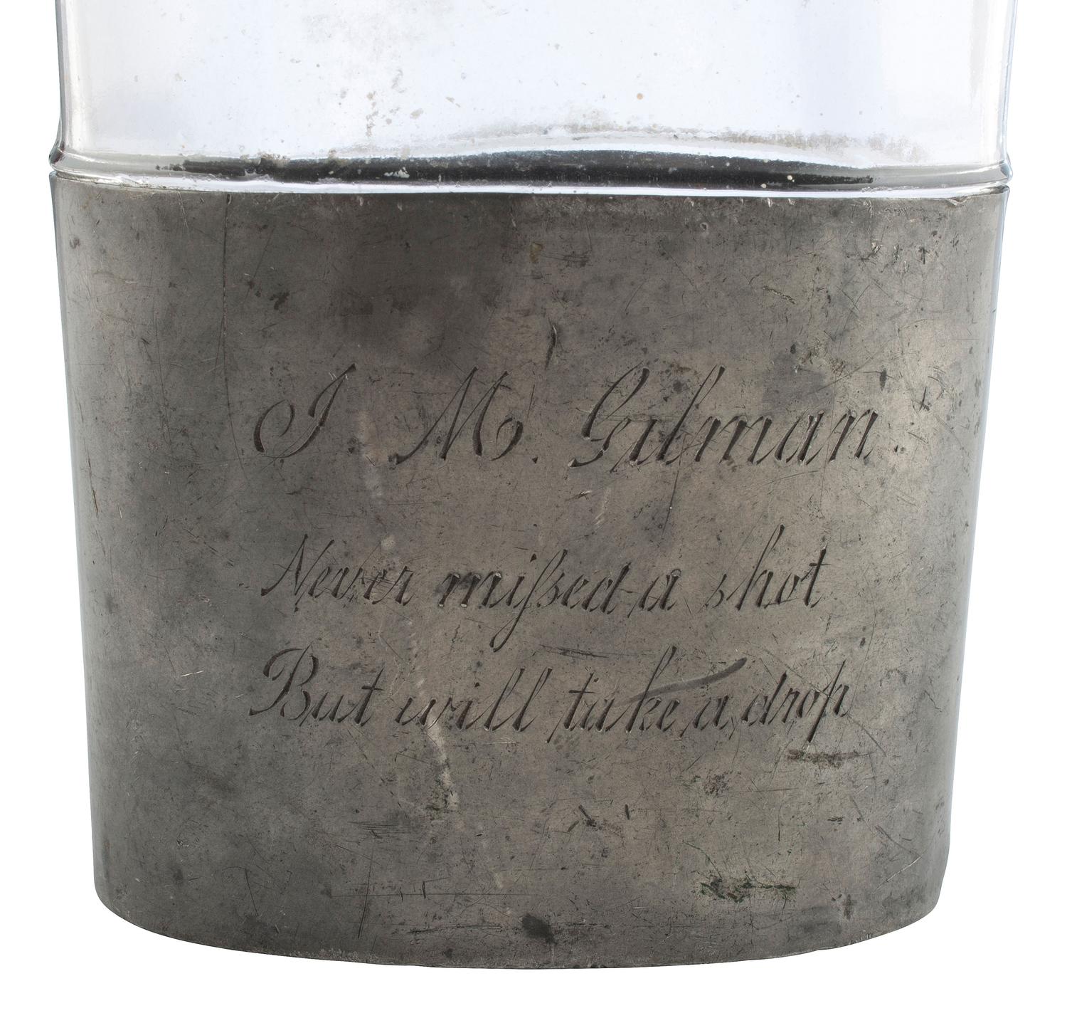 [CIVIL WAR]. A pair of flasks, incl. a W.T. Fry & Co. Civil War officer's flask, ca 1863.