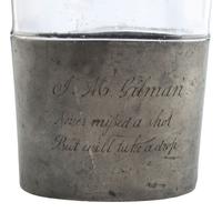 [CIVIL WAR]. A pair of flasks, incl. a W.T. Fry & Co. Civil War officer's flask, ca 1863.