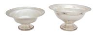 Two American Silver Footed Bowls Height of larger 4 1/2 x diameter 9 1/4 inches. — Columbia Silver Company, Brooklyn, NY and Hamilton