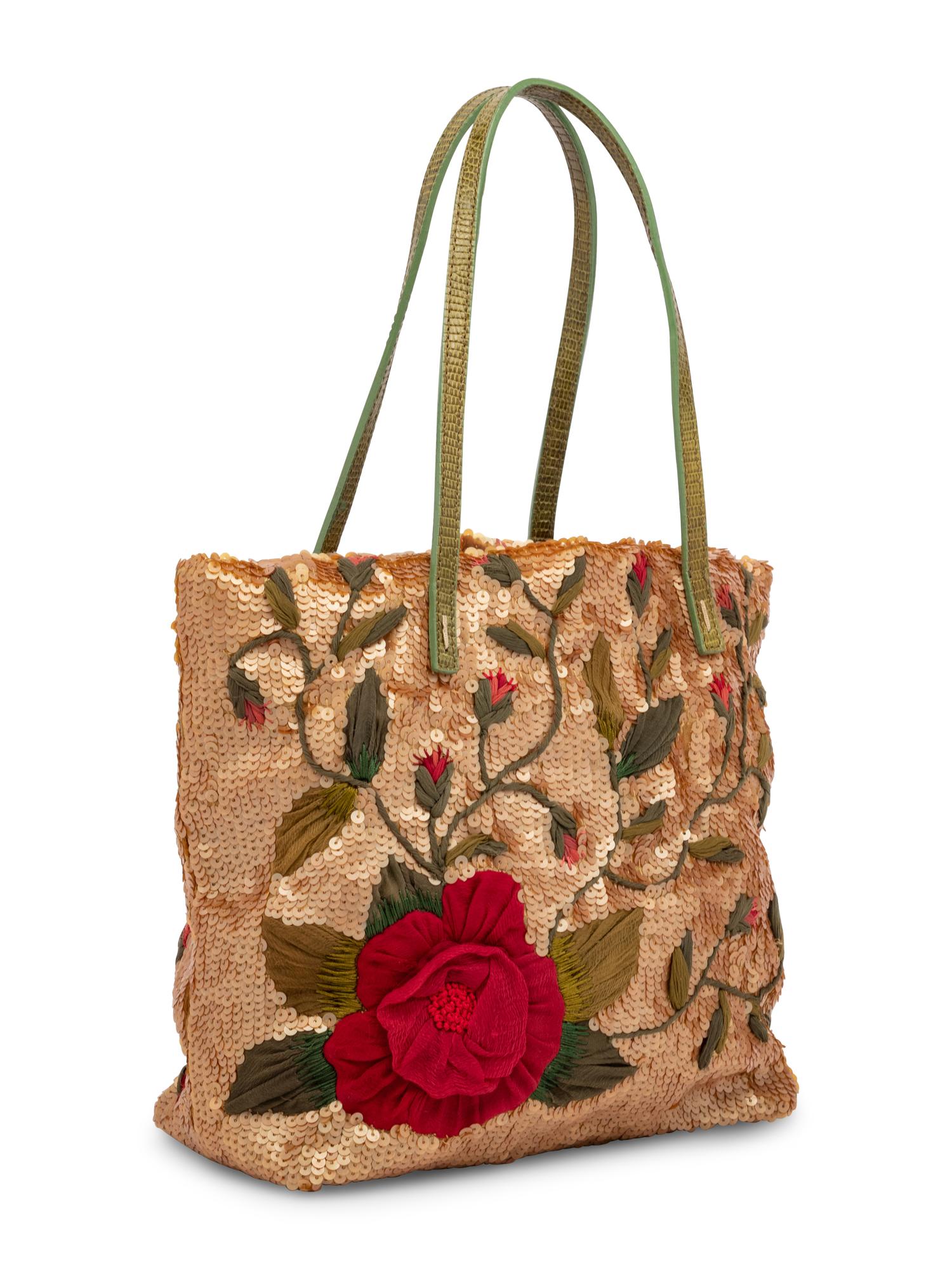 Valentino Embroidered Tote Bag