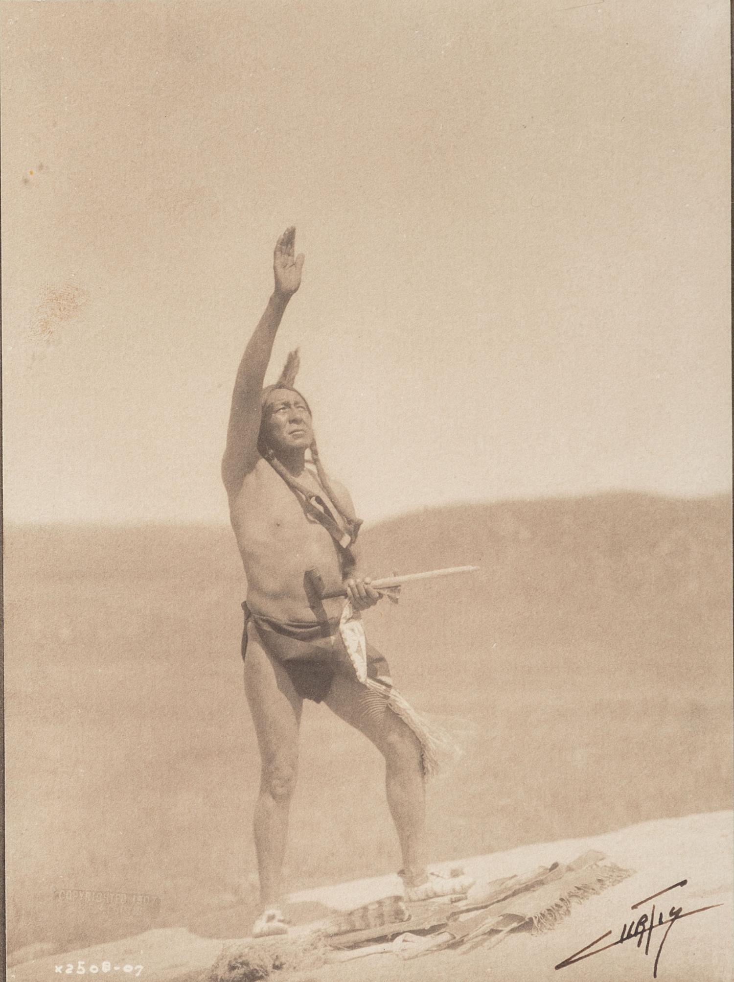 [NATIVE AMERICANS]. CURTIS, Edward (1868-1952), photographer. The Invocation . 1907.