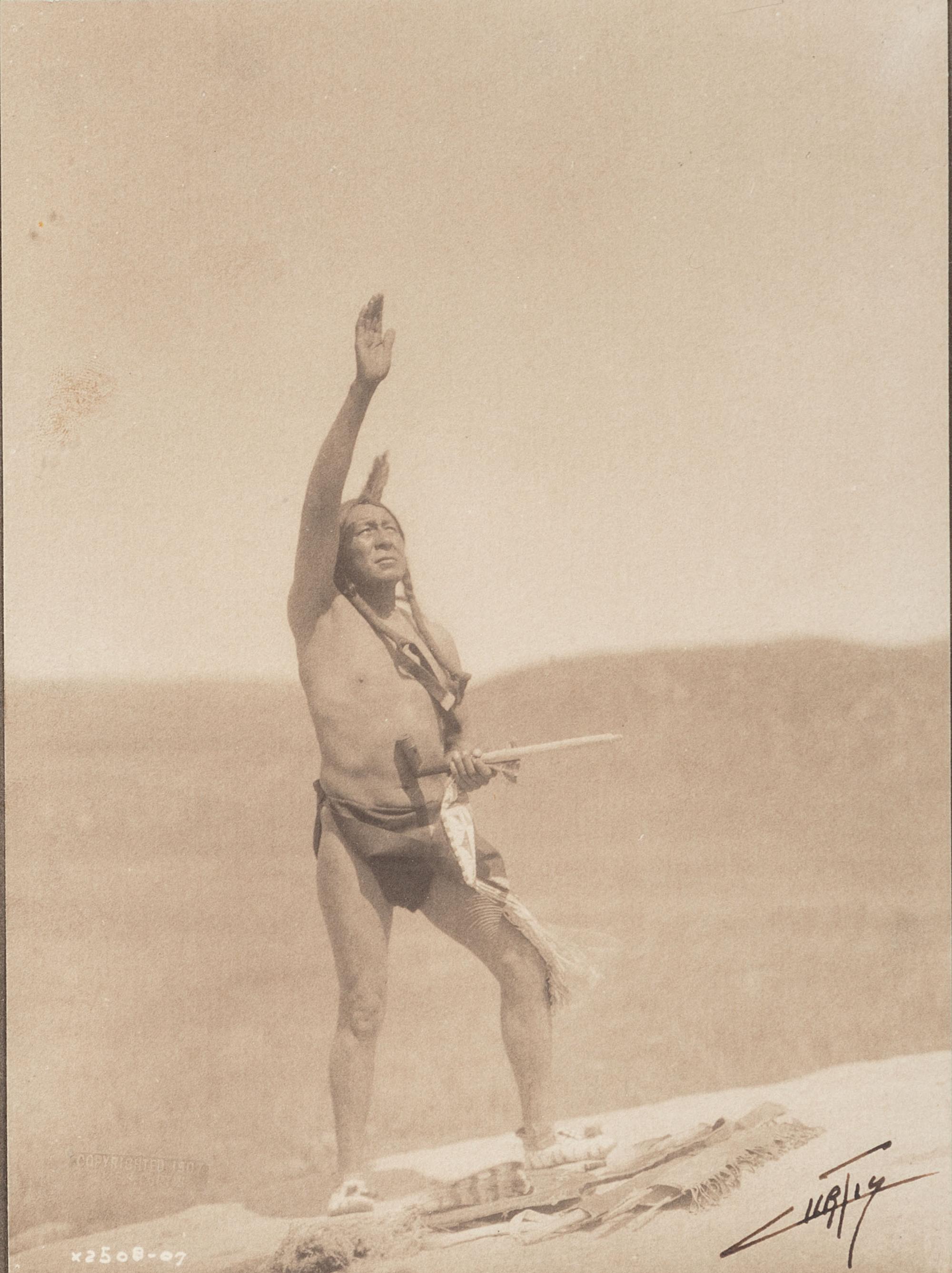 [NATIVE AMERICANS]. CURTIS, Edward (1868-1952), photographer. The Invocation . 1907.