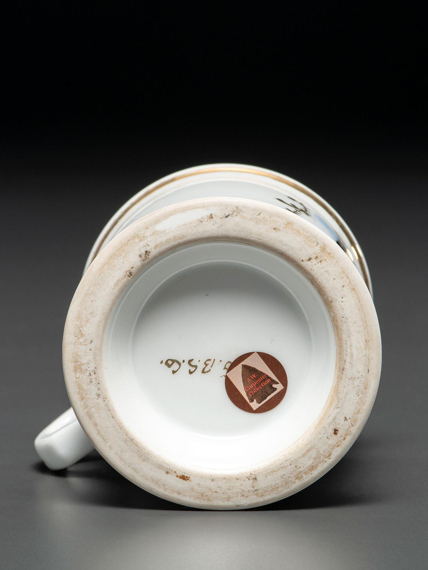 A Delivery Truck Driver's Porcelain Occupational Shaving Mug