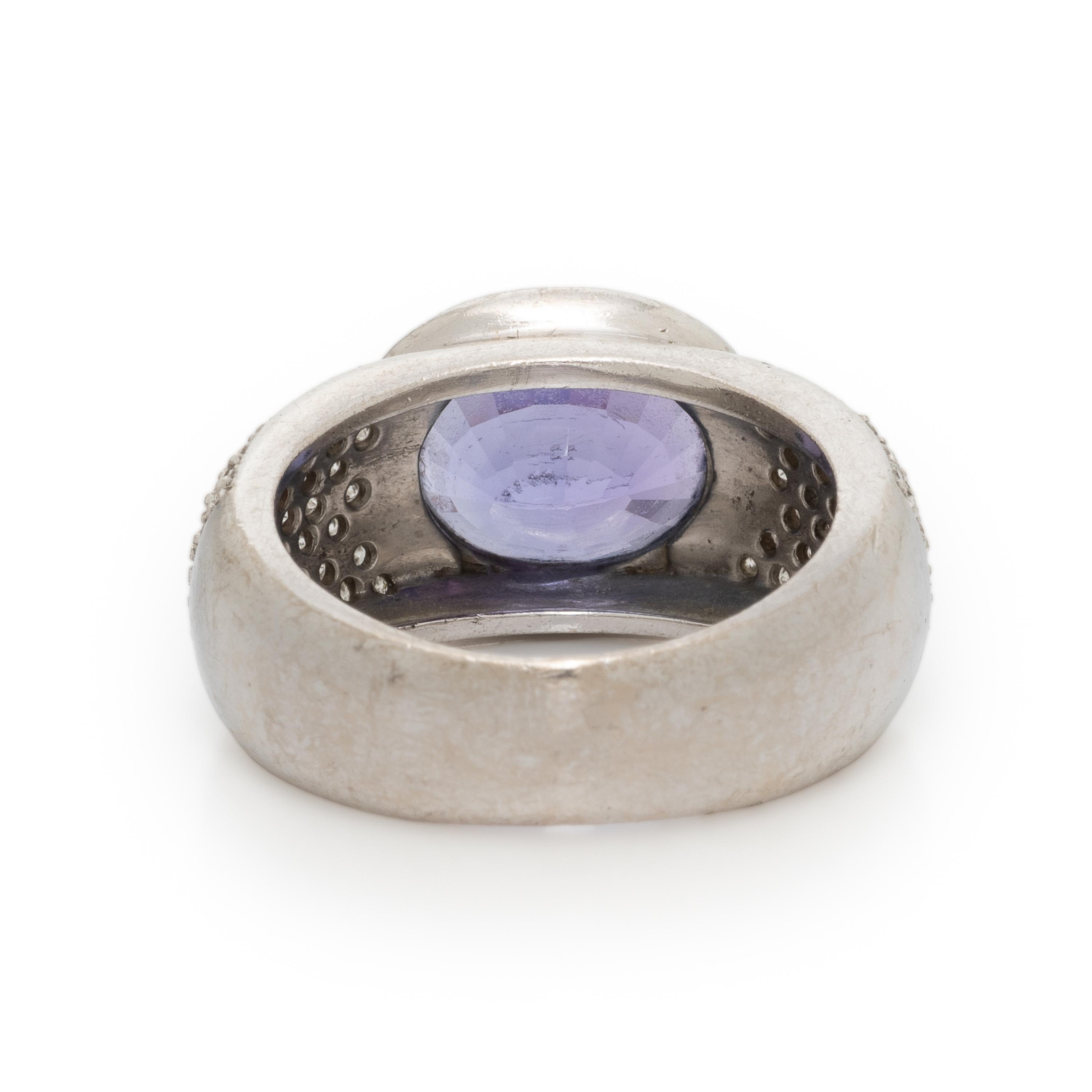 H. Stern, Tanzanite, Diamond, and White Gold Ring