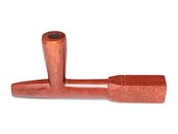 Great Lakes Scalloped Pipe Stem, with Catlinite Bowl