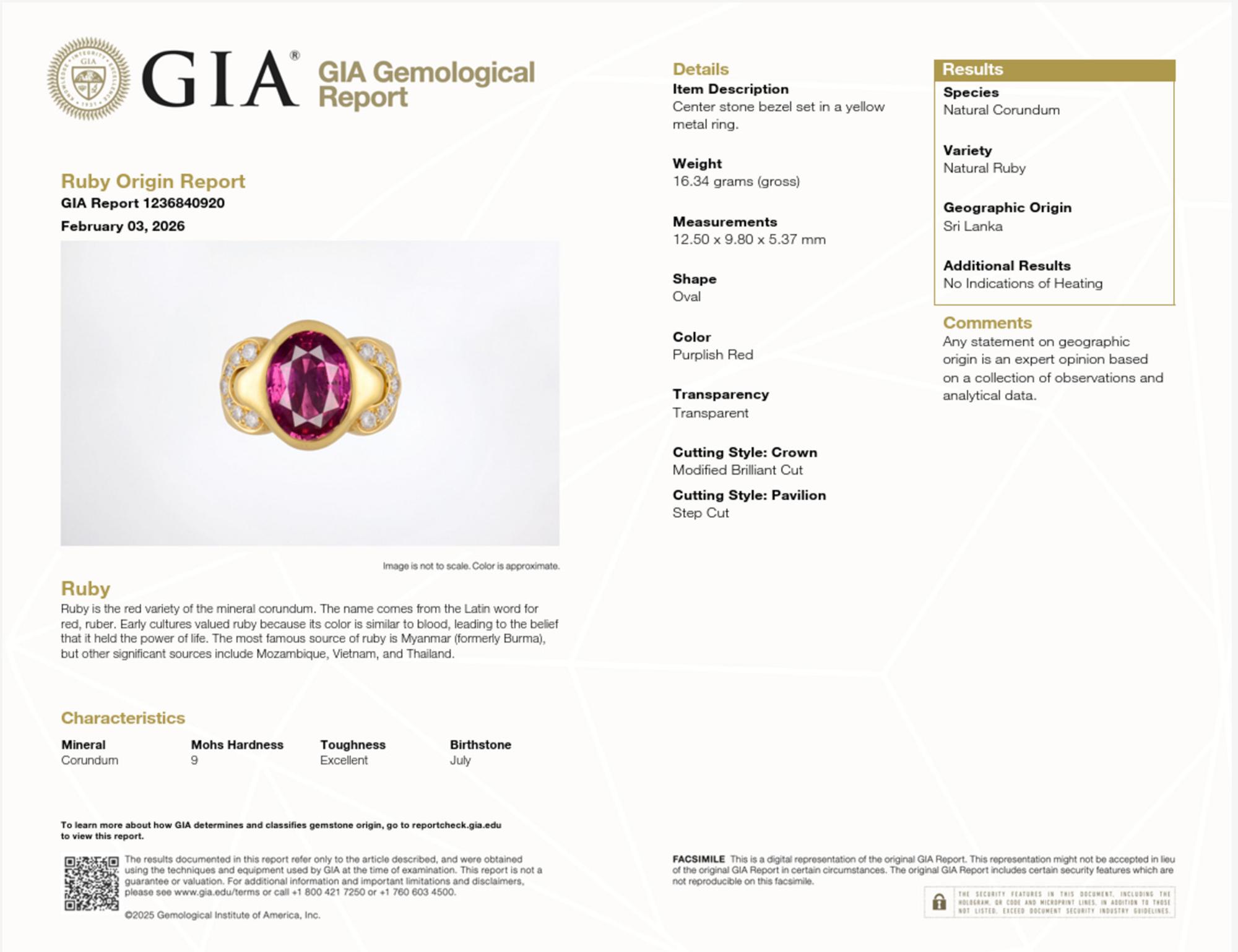 Bulgari, Ruby, Diamond, and Yellow Gold Ring