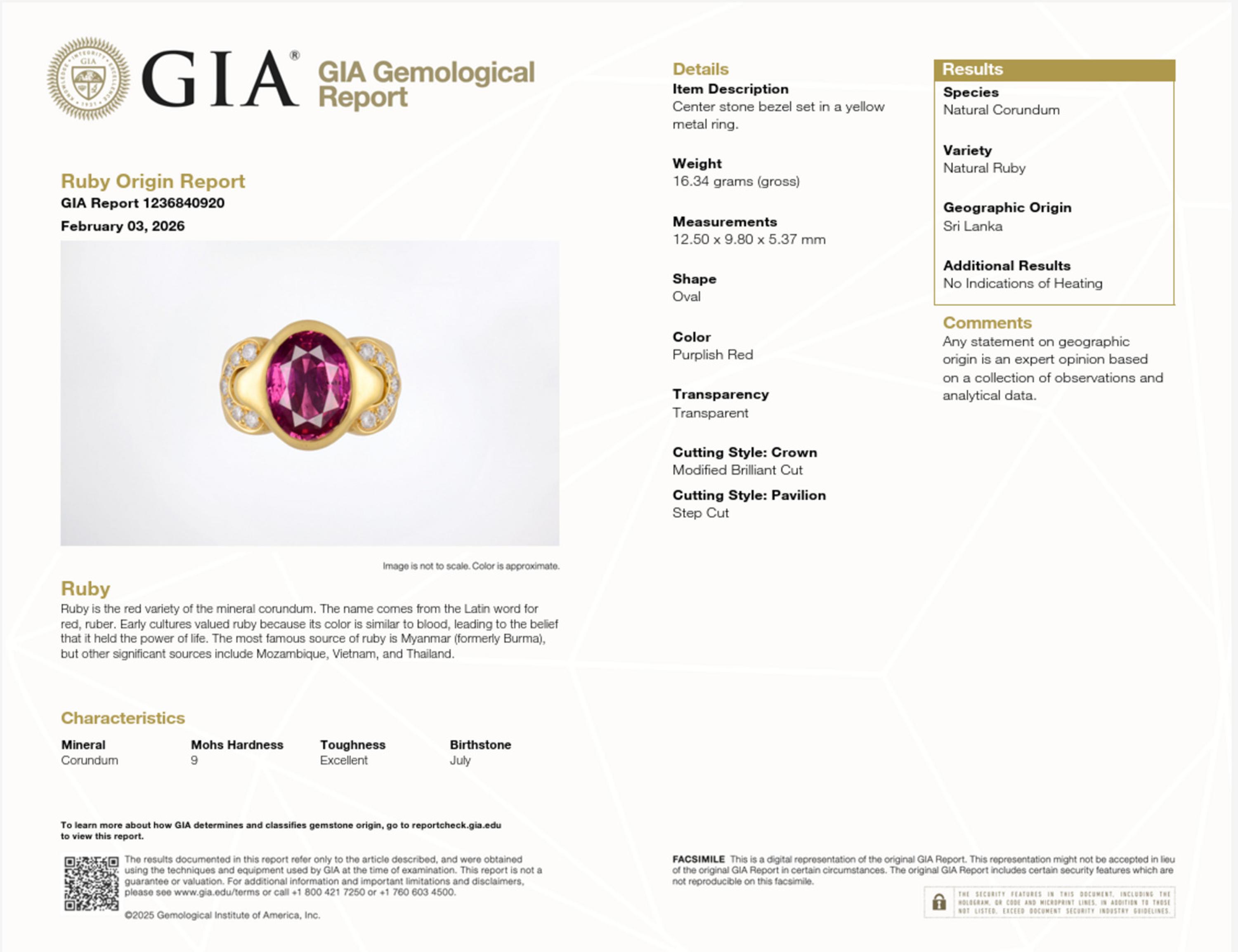 Bulgari, Ruby, Diamond, and Yellow Gold Ring