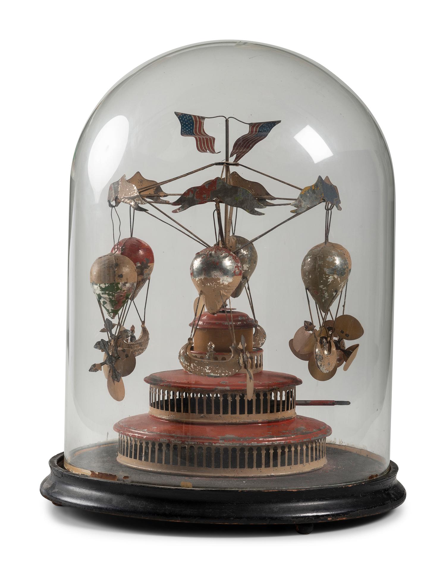 A Tin Airship Carousel Wind-Up Toy