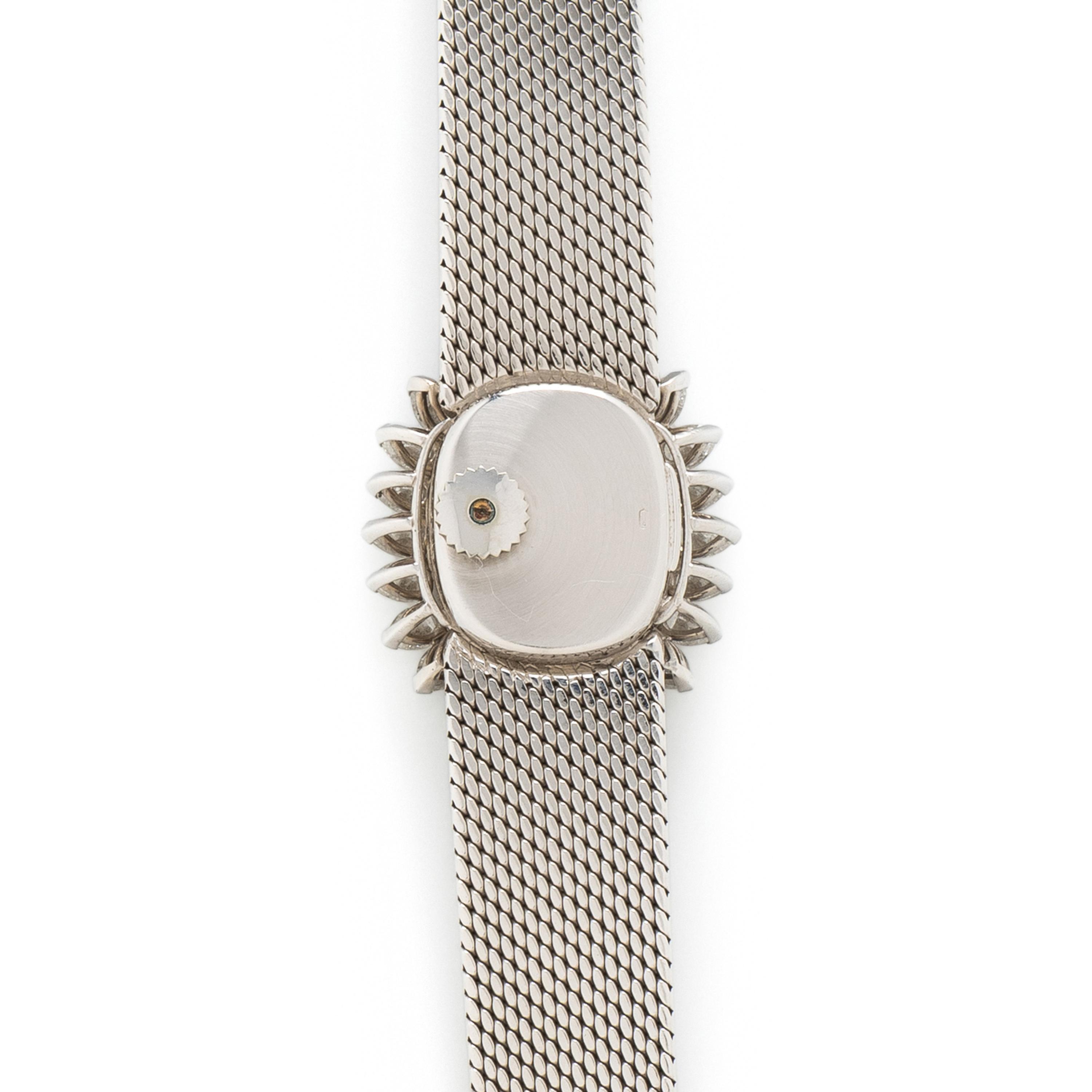 MONTRE ROYALE, RETRO, WHITE GOLD AND DIAMOND WATCH