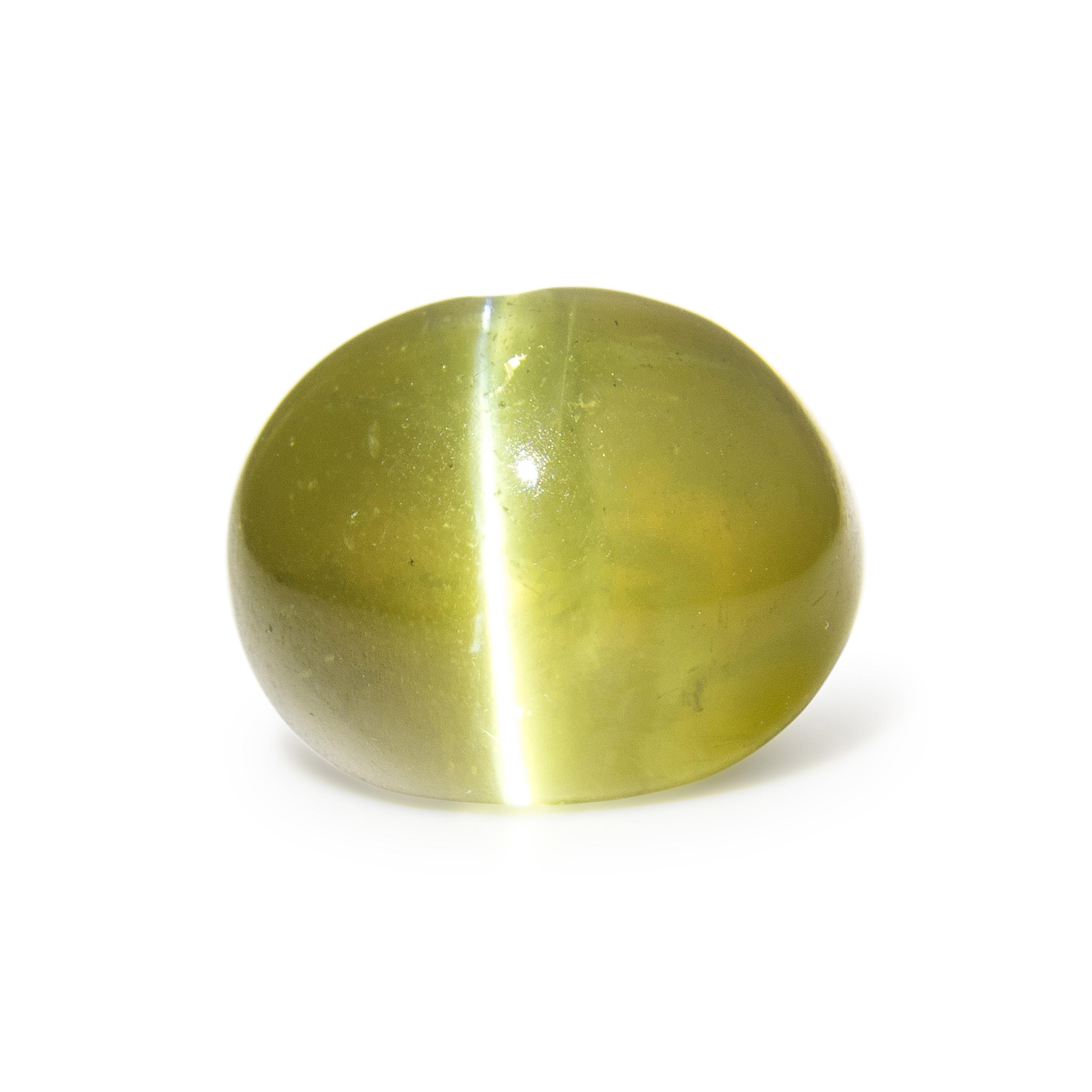 6.48 CARAT CABOCHON CAT'S EYE CHRYSOBERYL