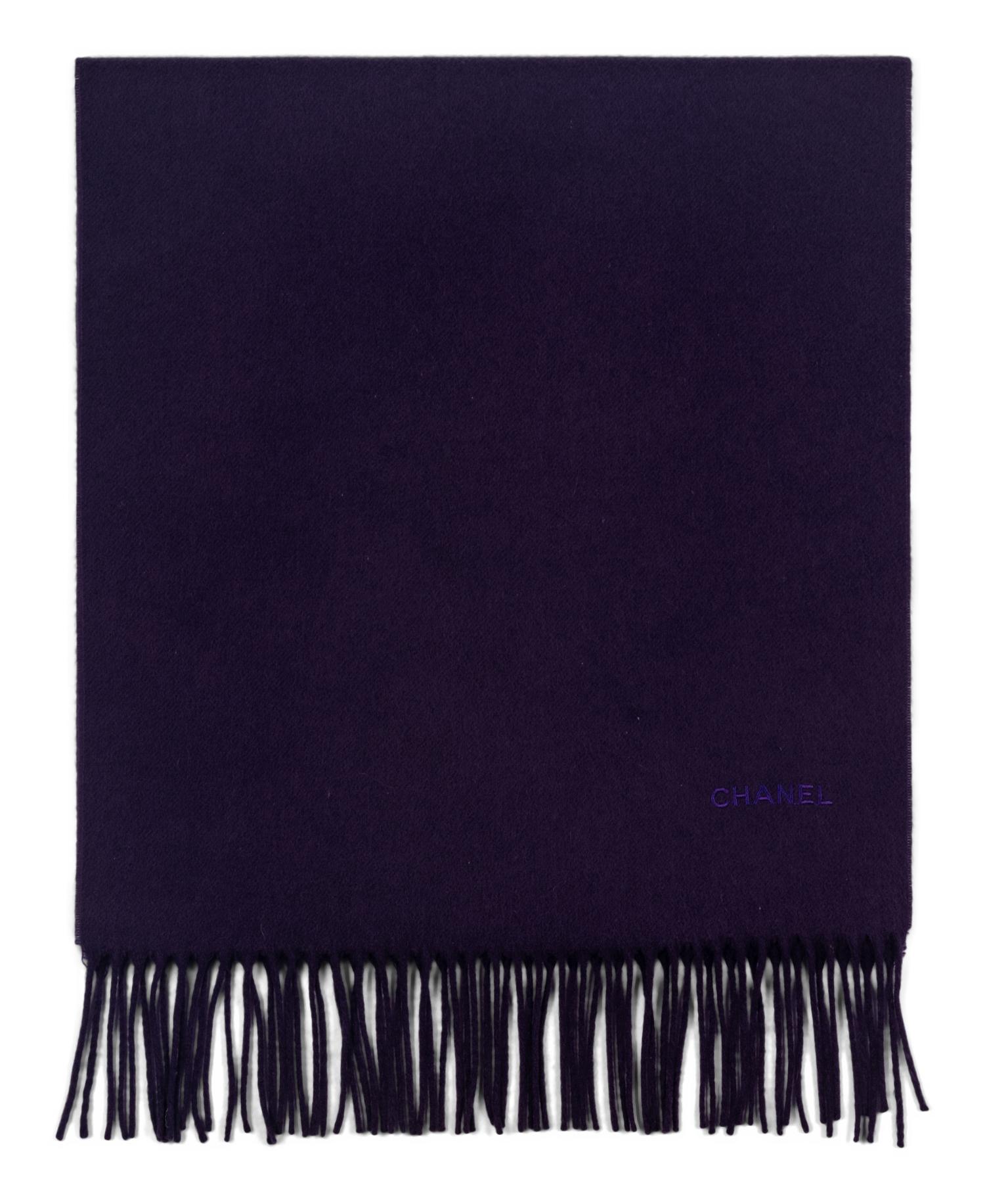 Two Chanel Cashmere Scarves