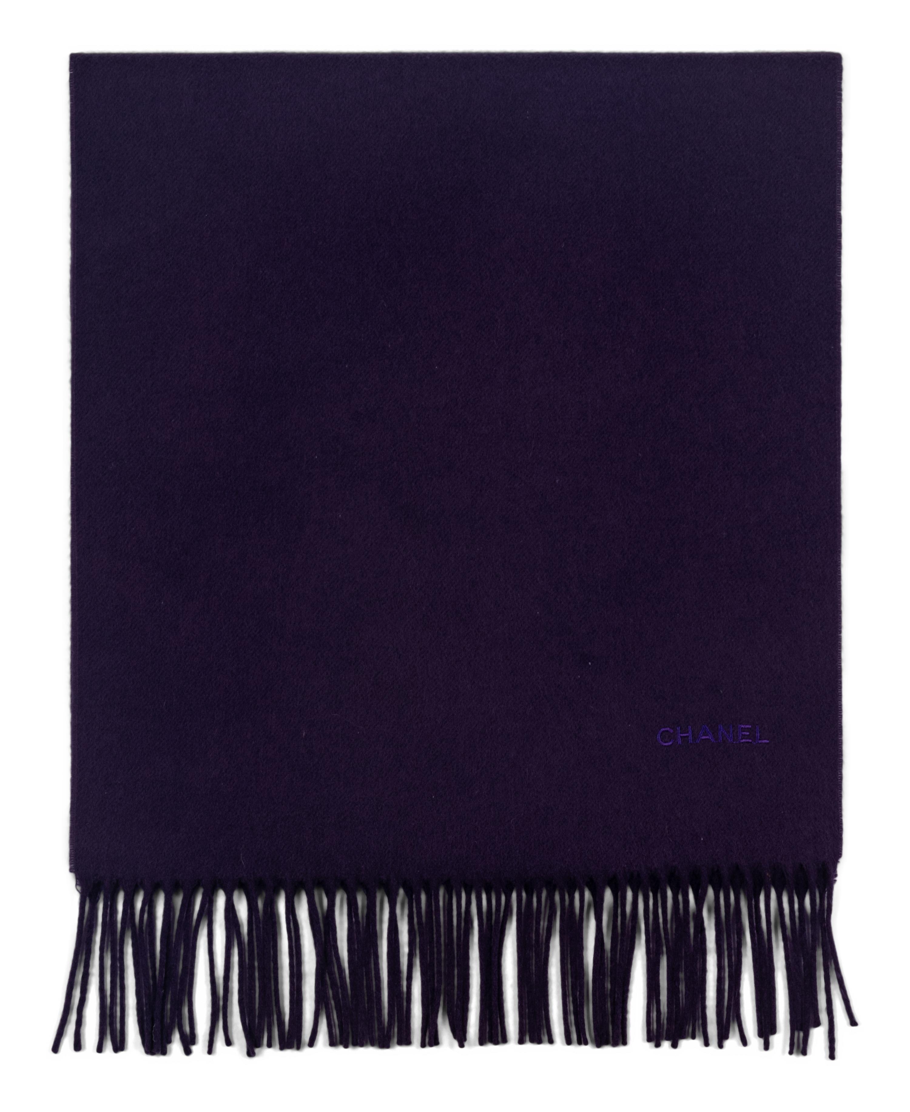 Two Chanel Cashmere Scarves
