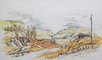 Richard Knowles, (American, 20th century), Two landscapes